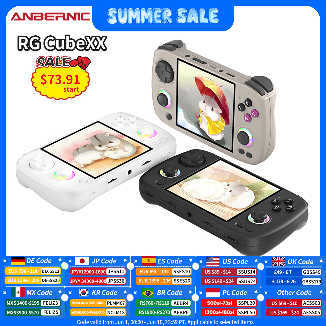 Gaming Console Deals - Anbernic RG CubeXX Retro Handheld Games