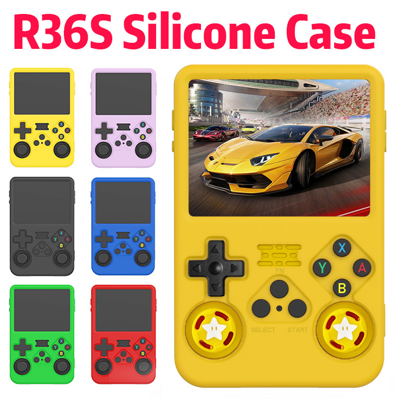 Gaming Console Deals - Color Silicone Protective Case for R36S