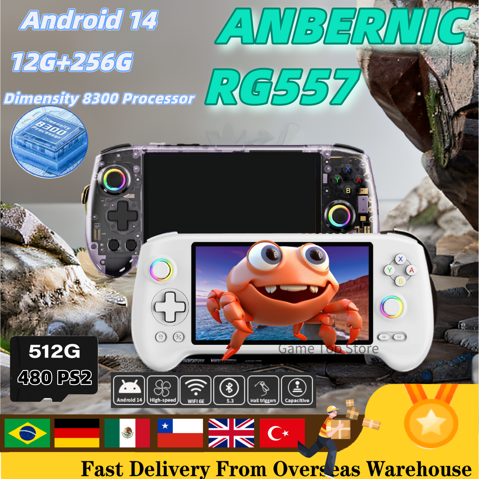 Gaming Console Gta - ANBERNIC RG 557 Retro Video Player