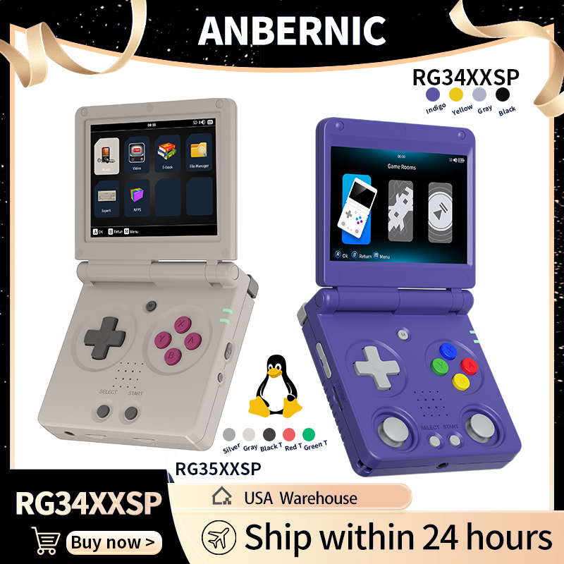 Anbernic RG34XXSP RG35XXSP Fli - Gaming Console Deals ulasan dan harga