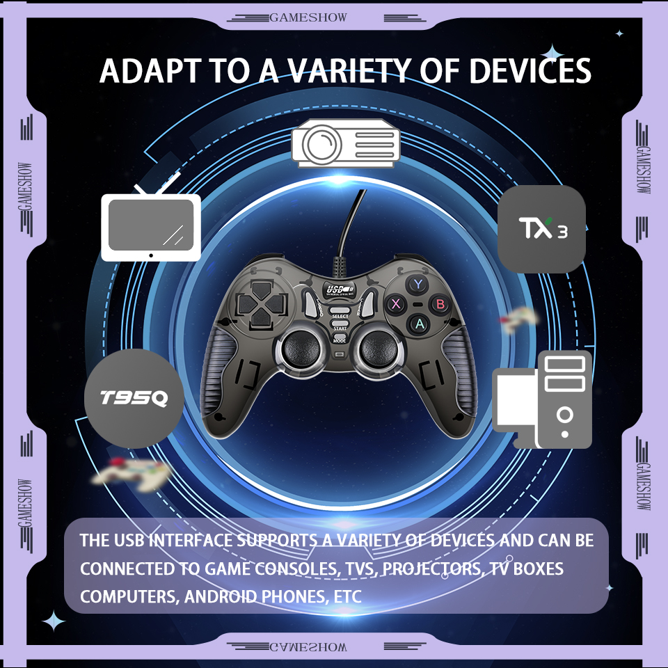 Wired Game Controller With Dua - Gaming Console For Phone ulasan dan harga