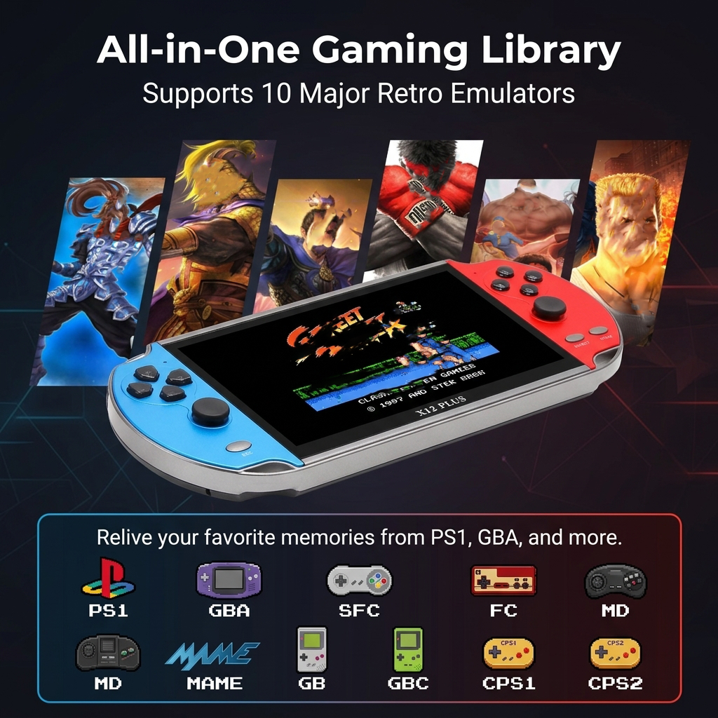 Lightweight X12 Retro Video Ga - Gaming Console Deals ulasan dan harga