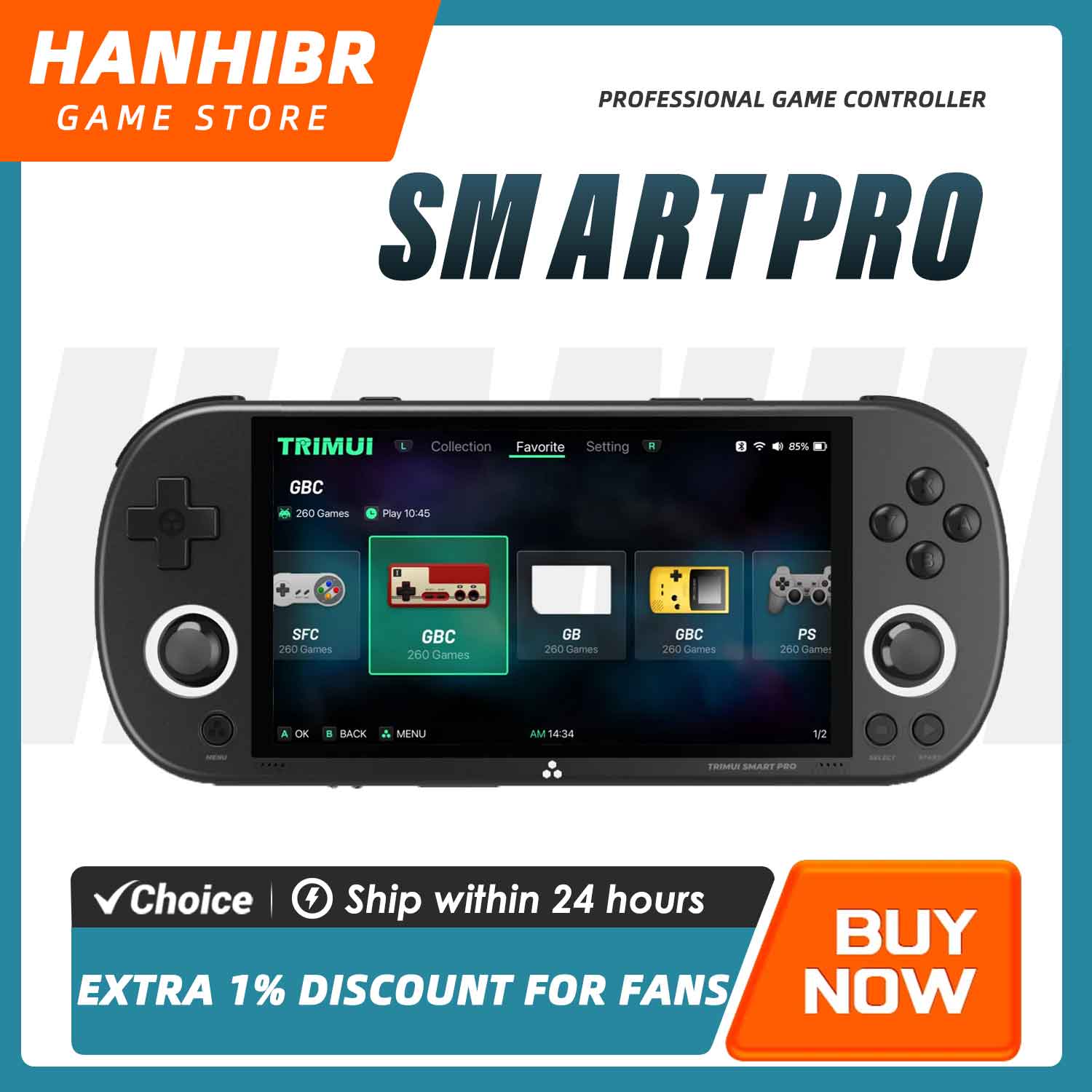 TRIMUI SMART PRO Open Source L - Gaming Console Deals ulasan dan harga