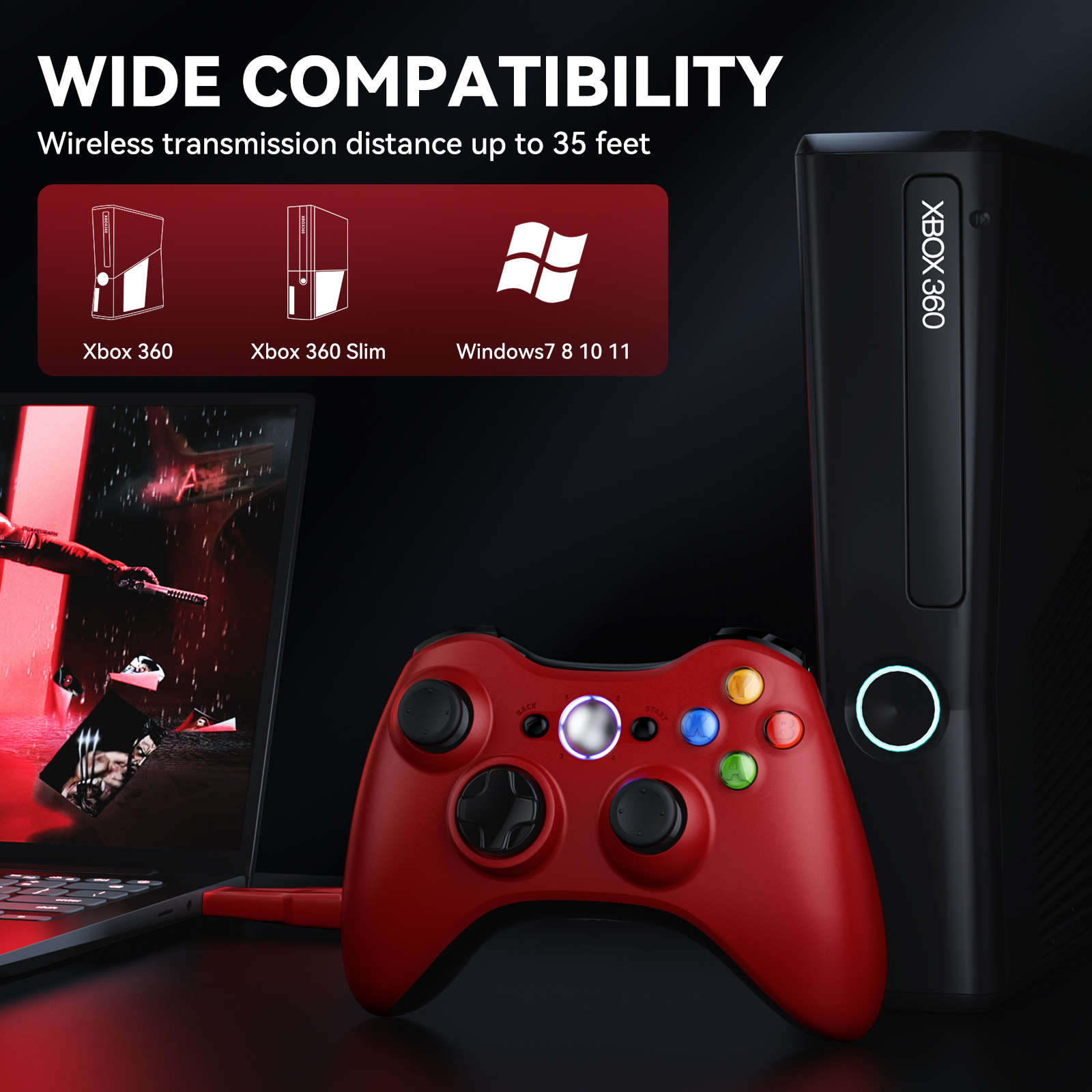 For Xbox 360 Gamepad Wireless  - Gaming Console Xbox 360 ulasan dan harga
