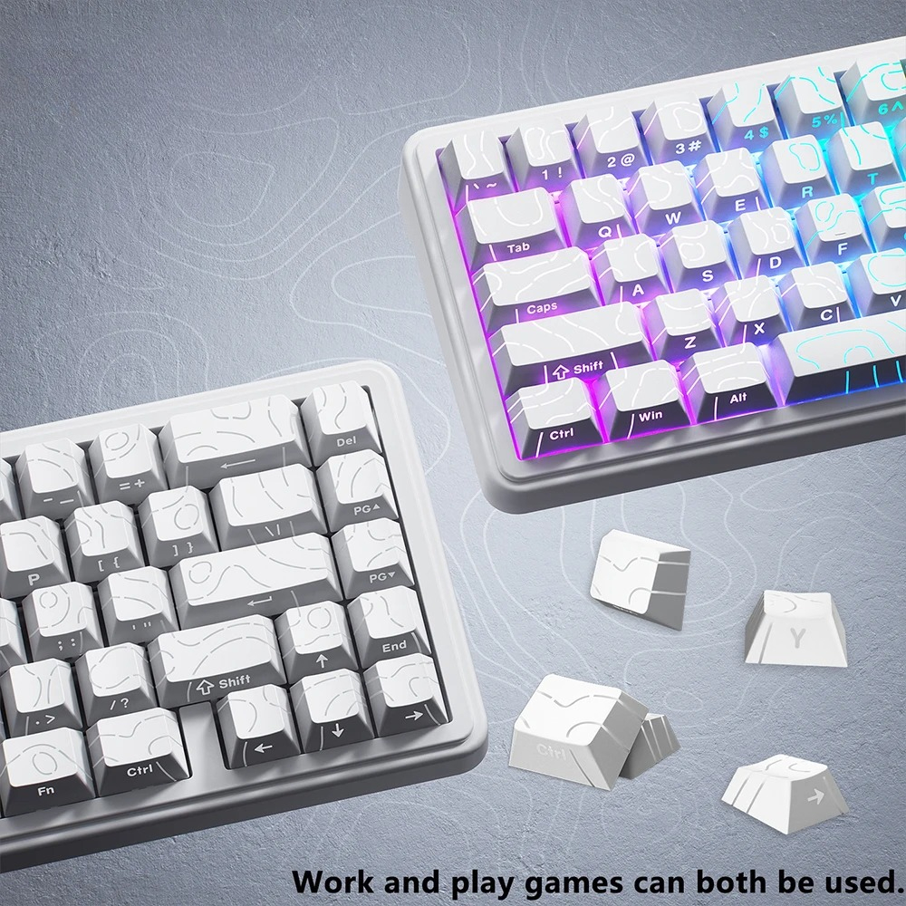 New Topographic Keycaps 4.0 Ve - Gaming Console Letters ulasan dan harga