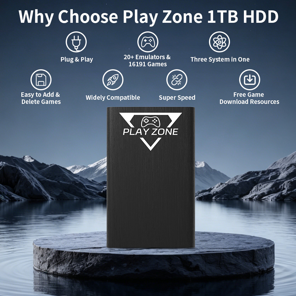 Playzone 1TB Gaming HDD With 1 - Playzone Console Gaming ulasan dan harga