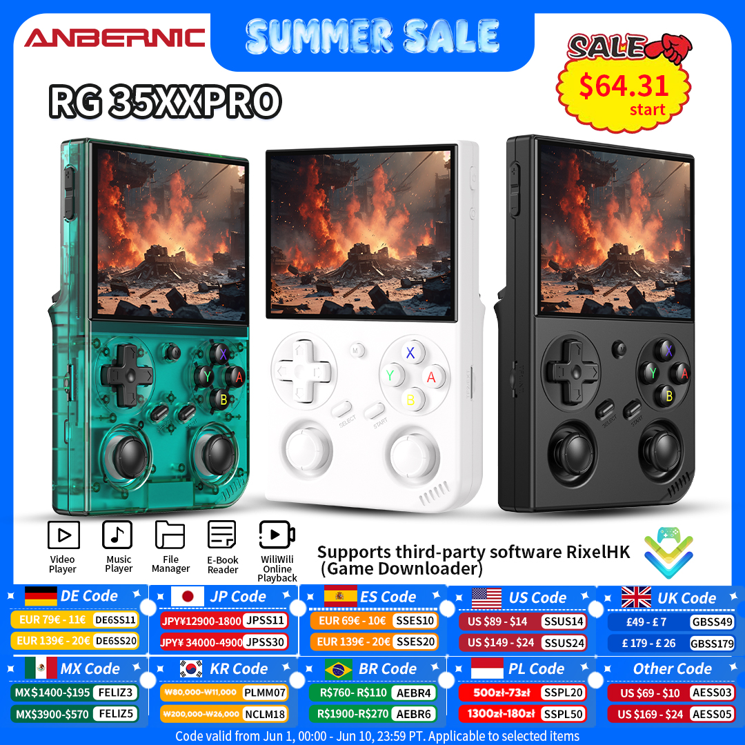 Anbernic RG 35XXPro Retro Hand - Gaming Console Deals ulasan dan harga